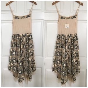Cream lace slip dress